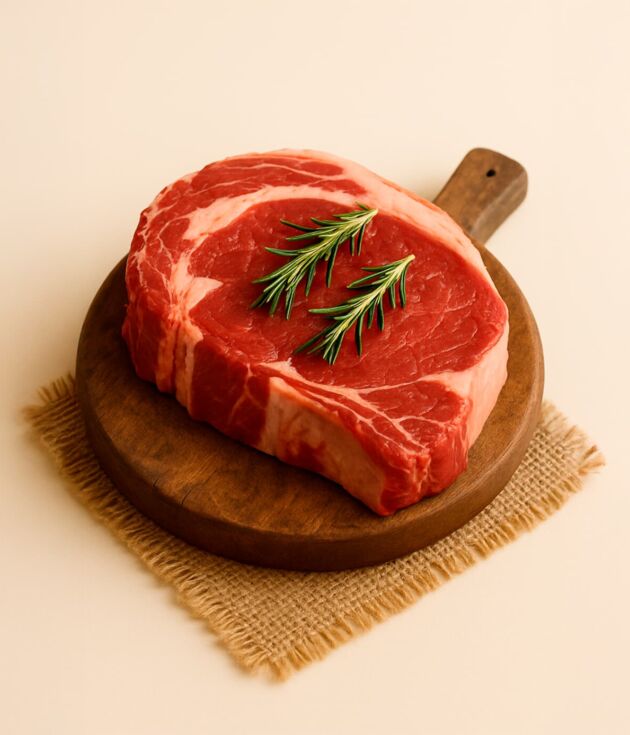 Fresh cut beef steak